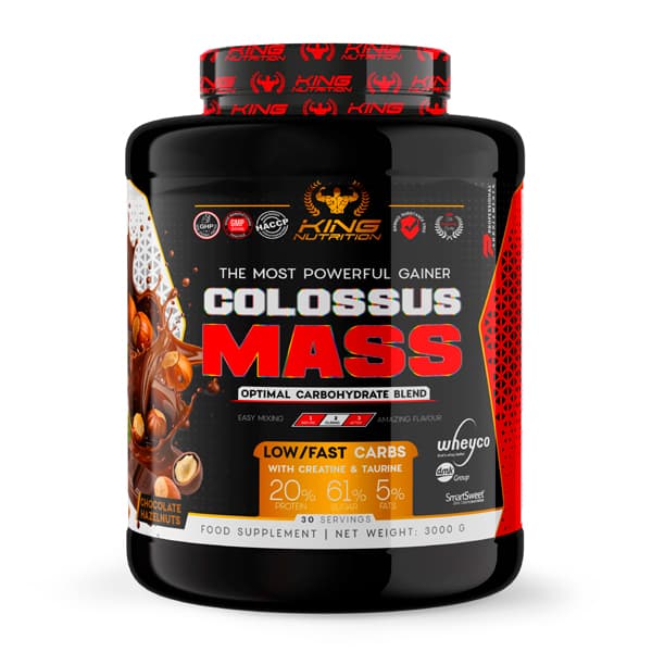 Gainer Colossus Mass 3Kg King Nutrition proteina creatina carbohidratos
