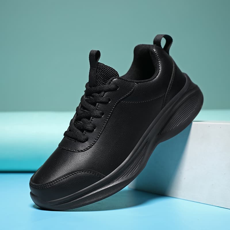 Zapatos Casuales De Cuero Para Mujer Y Pareja Impermeables Y Antideslizantes Para Uso Diario Suela Suave Y No Esponjosa Moda De Otoño E Invierno