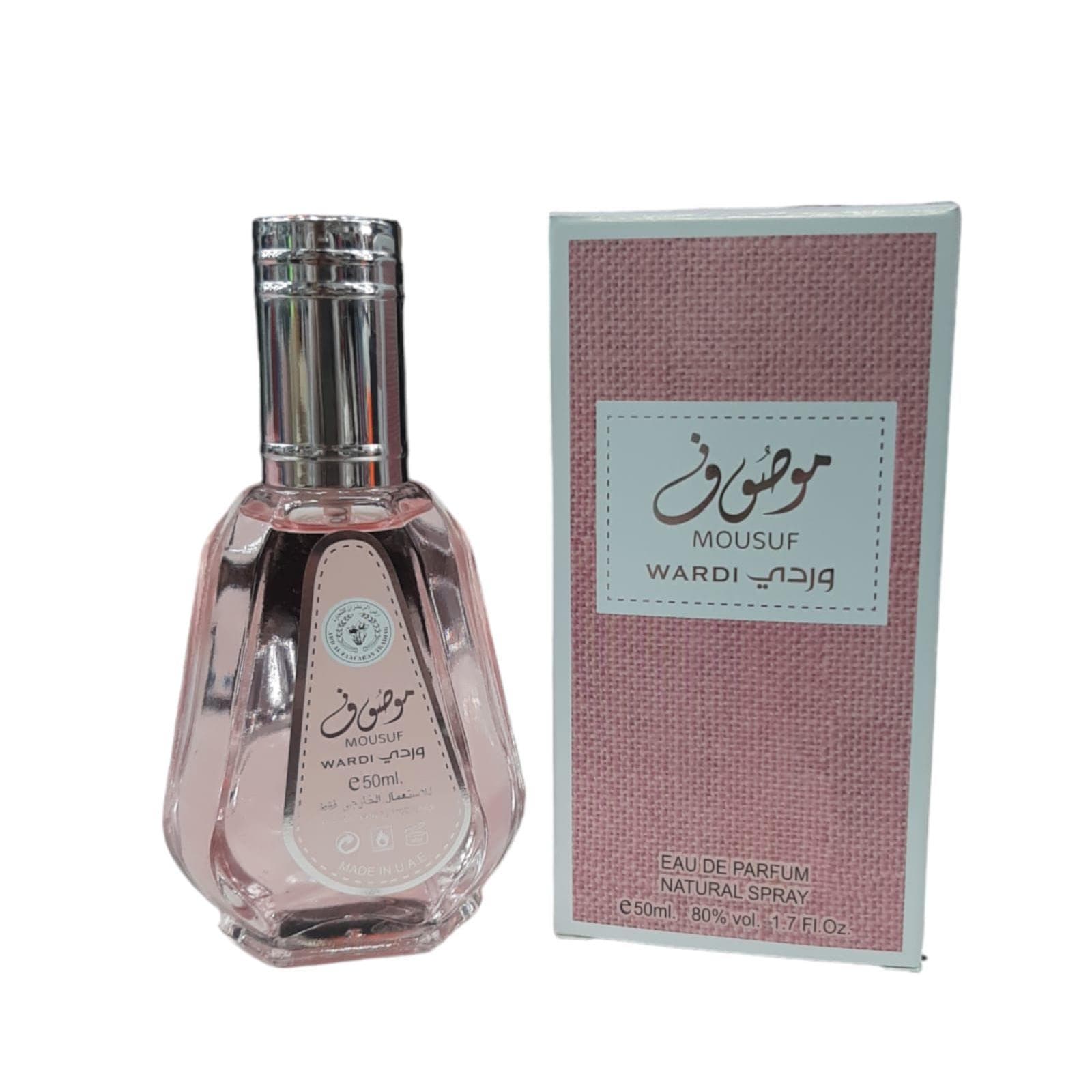 Lattafa Perfume árabe Mousuf Wardi Eau de Parfum 50 Ml Fragancia Árabe