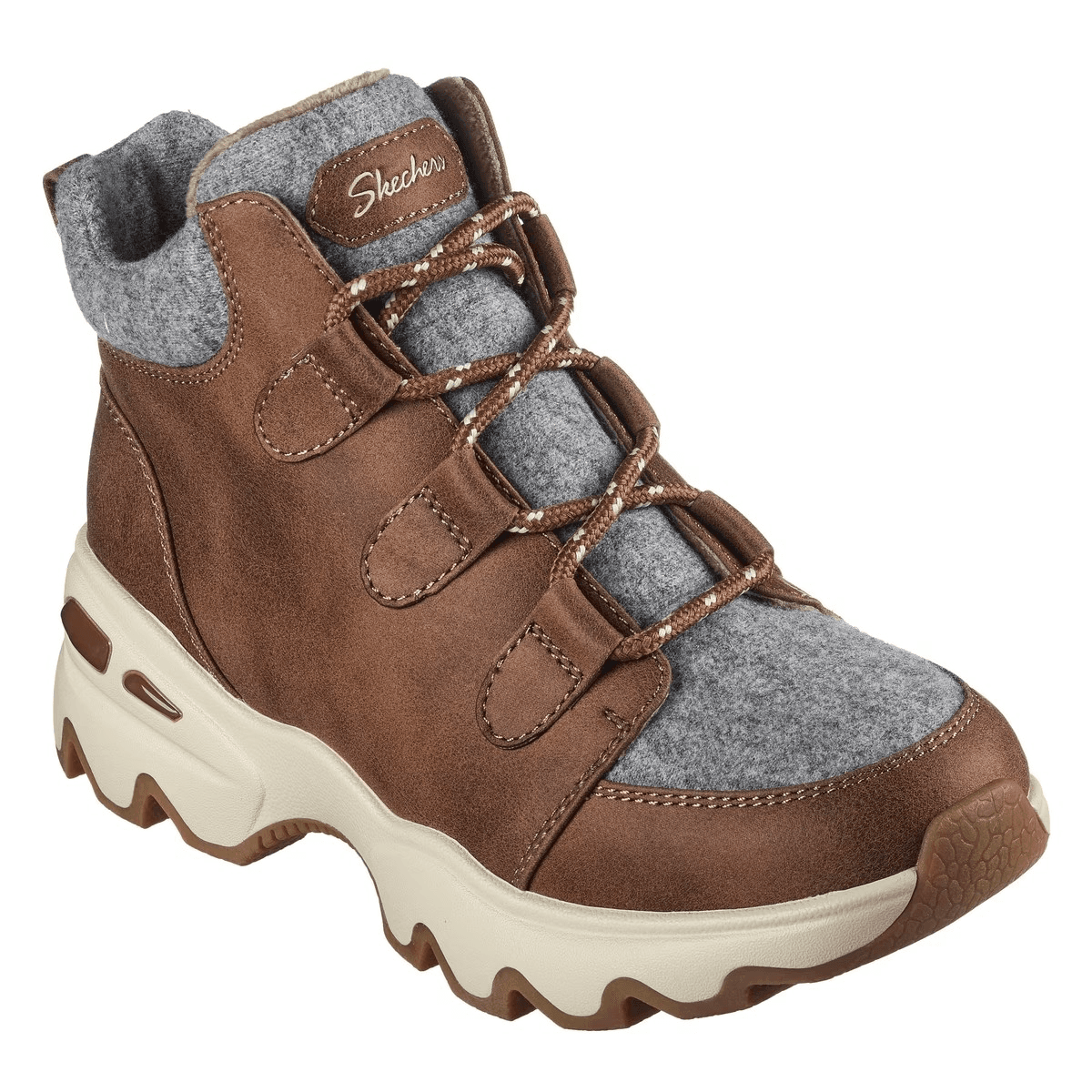 Skechers Big Lug - Botas de senderismo para mujer marrones - Botines hiking - Zapatillas para caminatas