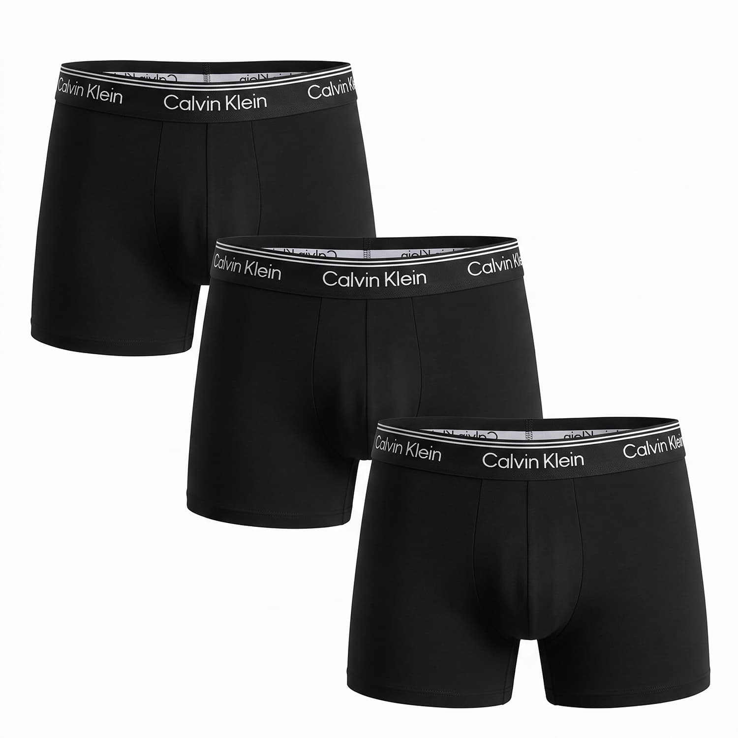 Calvin Klein-Pack 3 Bóxer Briefs Hombre de Microfibra Stretch NB4410