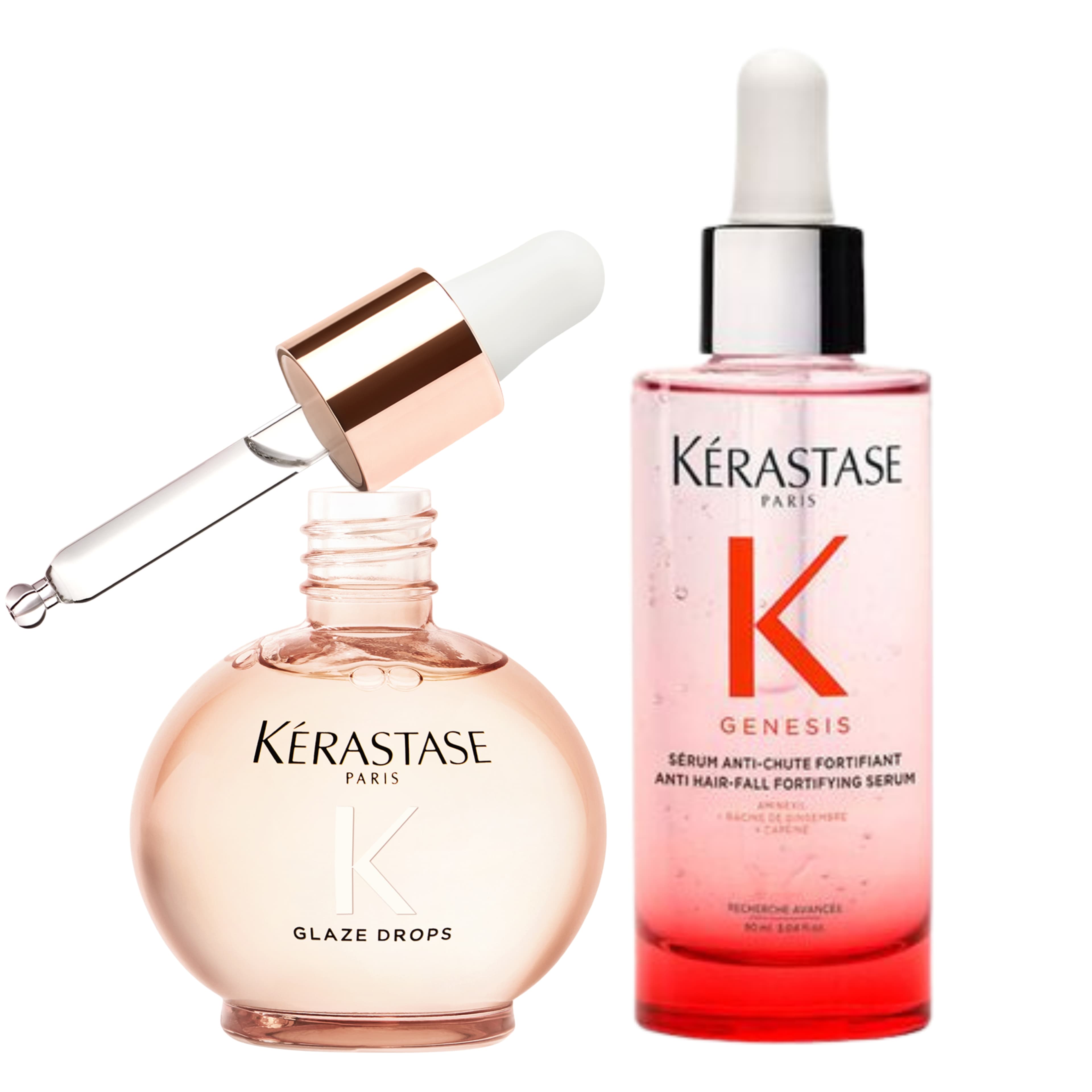 Pack Kérastase Genesis Sérum Anti Caída + Glaze Drops Aceite – Fortalecimiento y Brillo