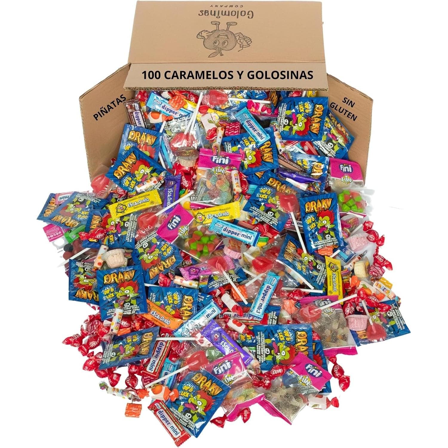 Mega Pack de Chuches Surtidas – 300, 200 o 100 Unidades – Golosinas para Cumpleaños, Piñatas y Bolsitas de Fiesta