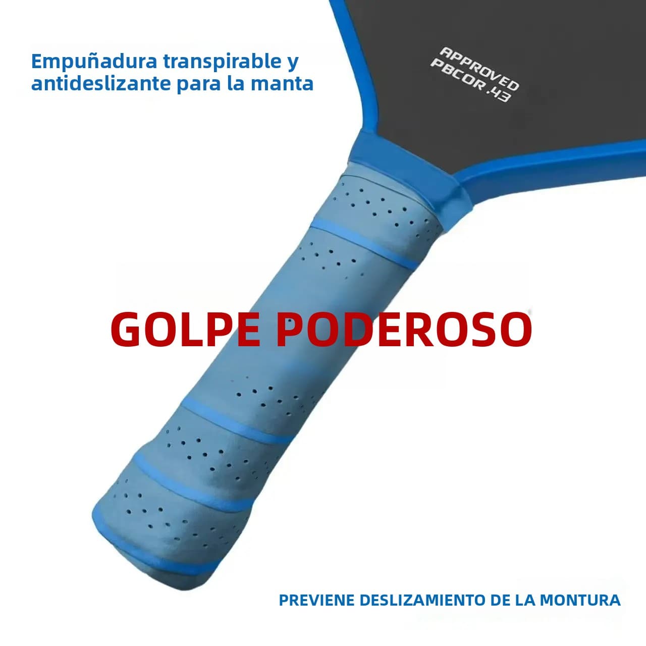 Pala De Pádel De Tenis De Mesa Profesional J6 GEN5 Con Superficie De Fibra De Carbono Y Núcleo De Espuma De Alta Resilencia 16mm Blanco