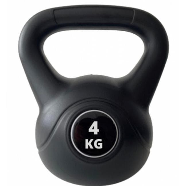 Pesa Rusa Kettlebell de Fiteness Relleno de Arena con Mango Ancho Antideslizante para Ejercicios y Entrenamiento en Casa y Gimnasio Negro 4/6/810/12/14kg