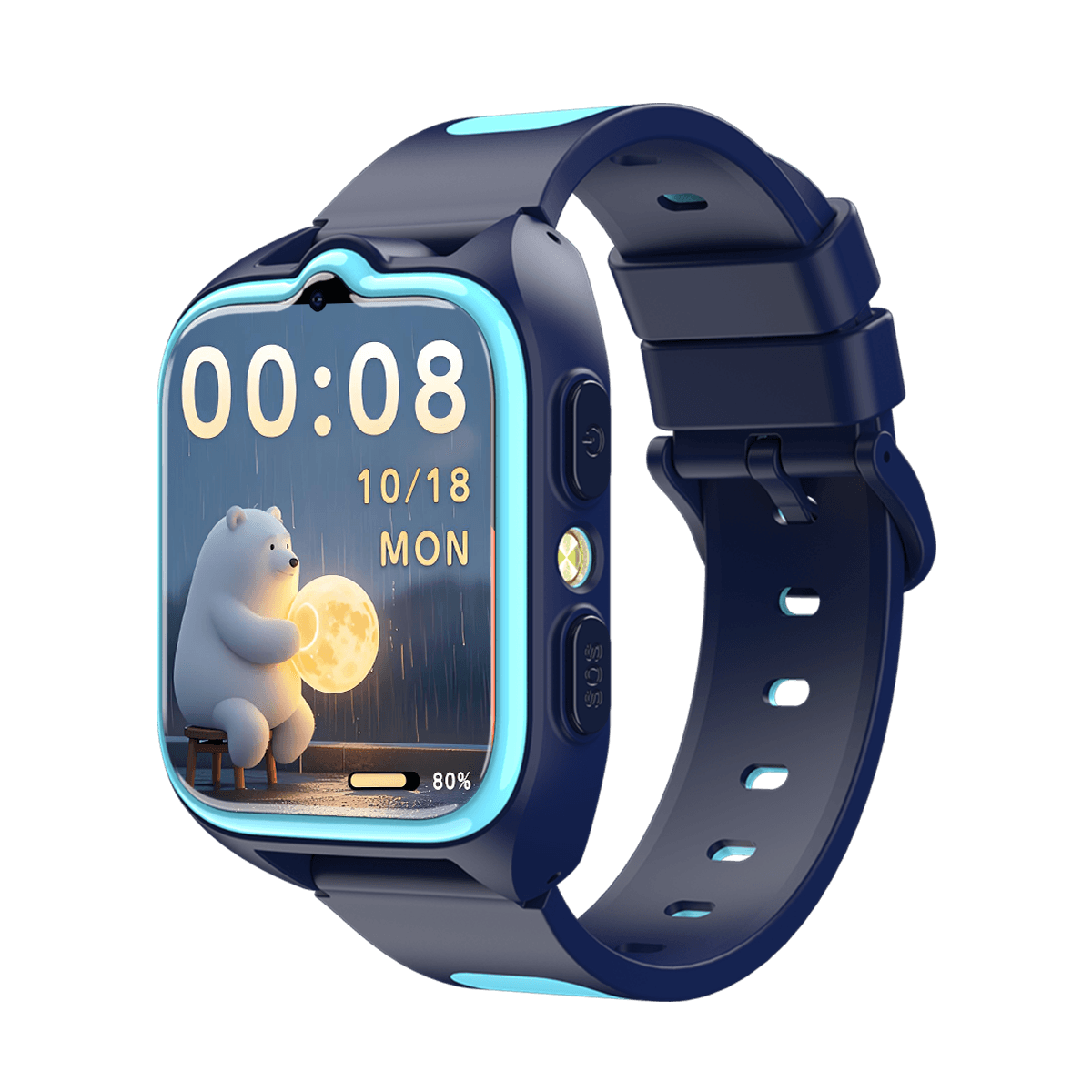 Blackview Z30 Reloj Inteligente para Niños, Teléfono Infantil con Reloj, Posicionamiento Triple AI LBS+WiFi+GPS, Videollamada 4G, Reloj Inteligente con Función de Teléfono.