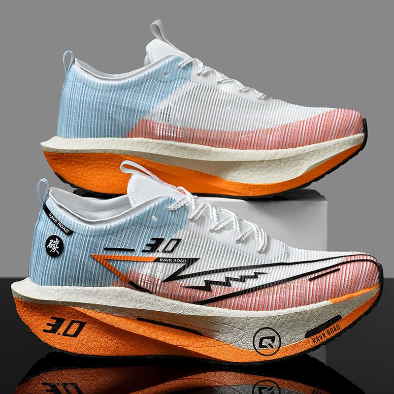 Zapatillas De Correr Ligera Y Transpirable Para Hombres Y Mujeres Con Tablero De Carbono Antideslizante Para Maratón Y Pista Deportiva