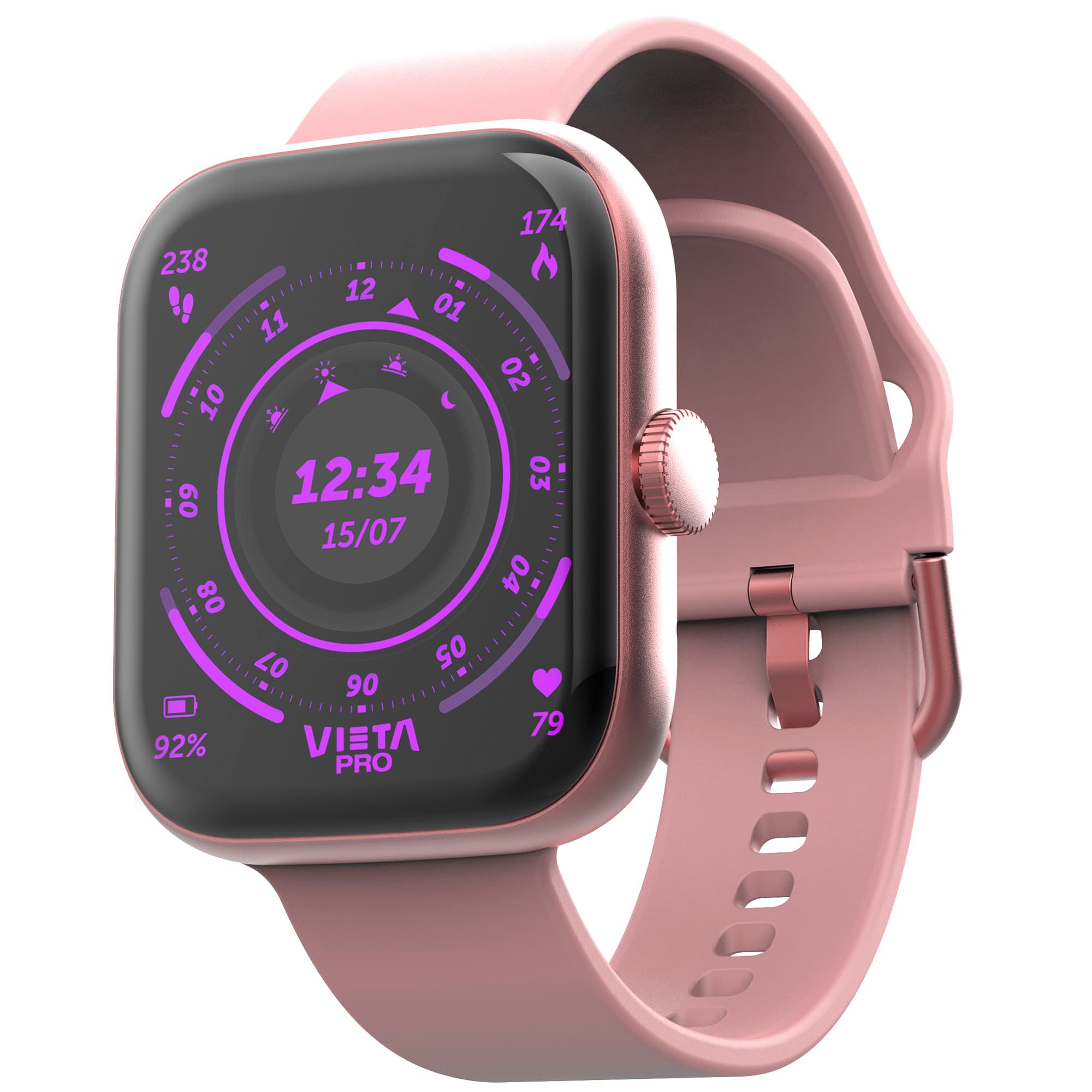 Vieta Pro Reloj Inteligente de Mujer, Pantalla AMOLED de 1,61'' Smartwatch con Llamadas Bluetooth, Batería 7 días, Monitor de Sueño, Smart Watch para iOS y Android | Beat 7S