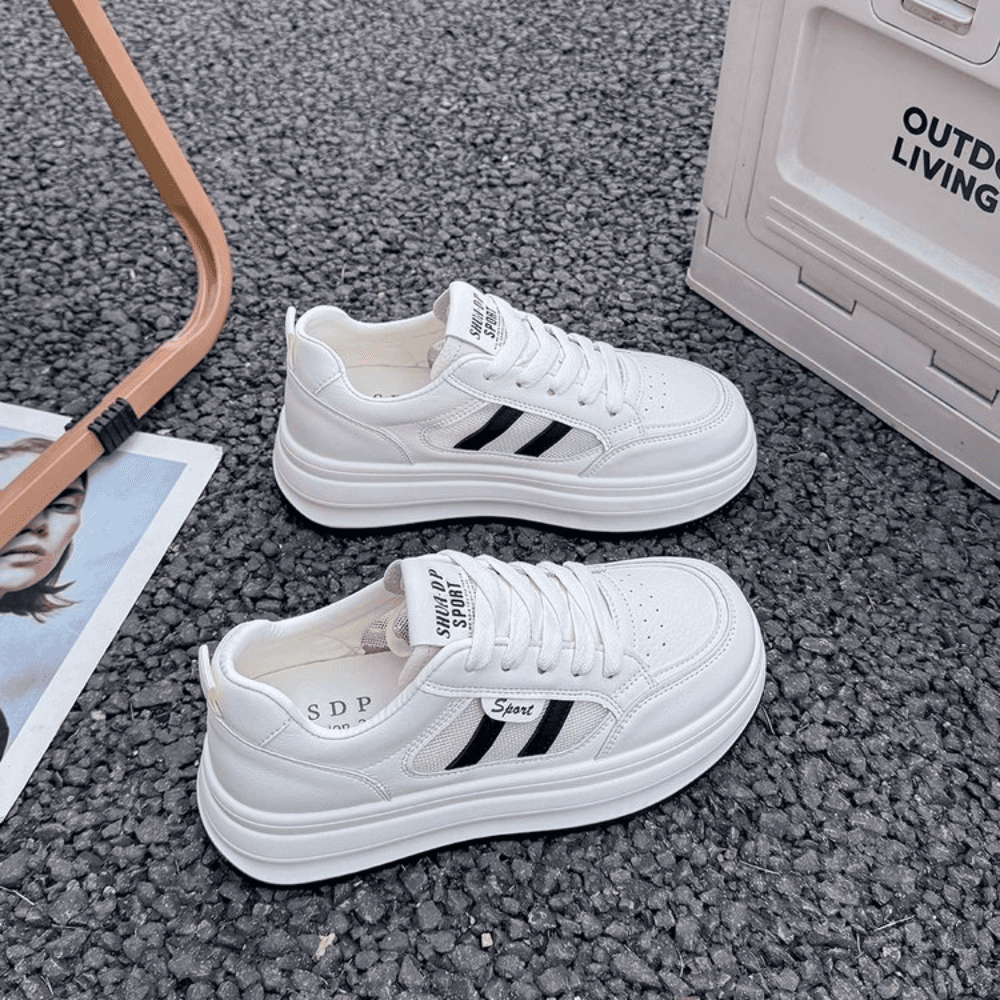 Zapatillas De Mujer Transpirables De Malla Con Plataforma Cómodas Y Casuales Para El Día Zapatos De Calzado Deportivo Con Suela Gruesa