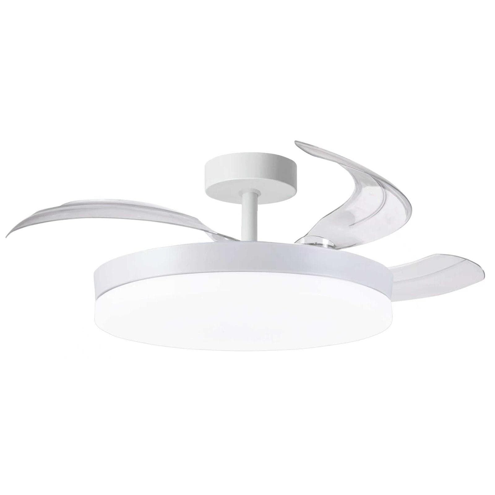 BEL AIR HOME - Ventilador de Techo ARES, Motor DC, LED 36W y Control Remoto, 3 Aspas Plegables, Dormitorios y comedores