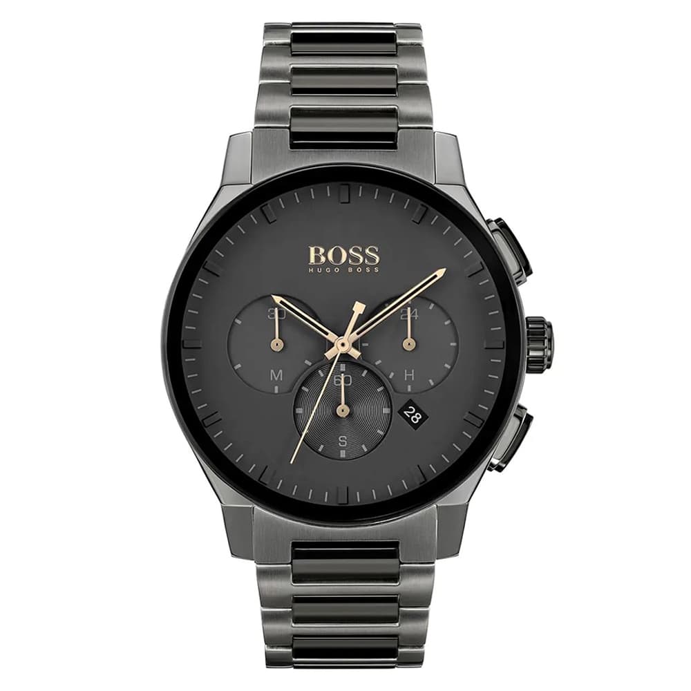 Reloj de Hombre HUGO BOSS 1513814, Esfera Negro de 44 MM + Caja de Regalo Elegante