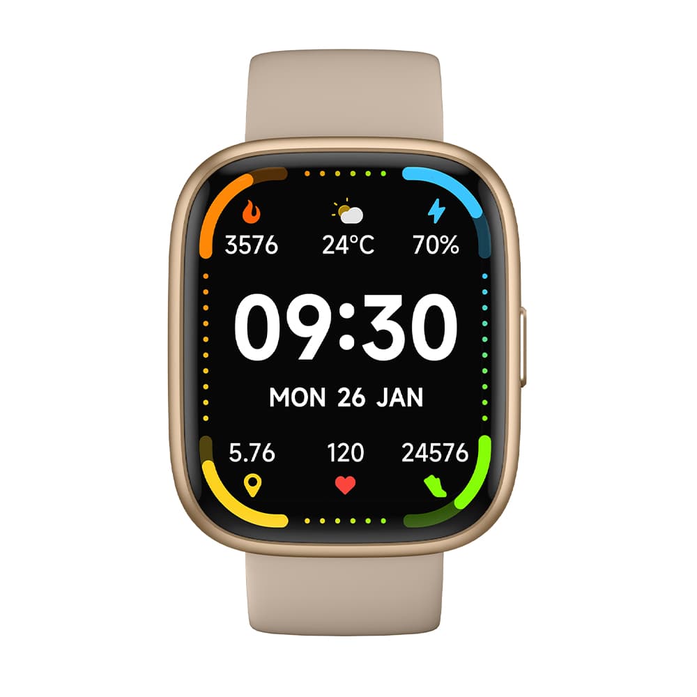 Ostark Reloj Inteligente 1.83" TFT-LCD IP68 | Llamadas Bluetooth, Asistente de Voz Alexa, 100 Modos Deportivos, Monitoreo de Ritmo Cardíaco, Presión, SpO₂, Sueño y Ciclo Femenino, Diales Personalizables, Recordatorios Inteligentes y Batería 300 mAh