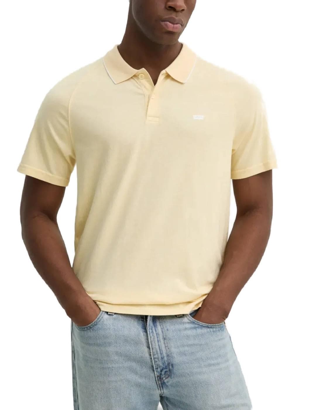 Polo Levi's Neutral línea blanca de hombre-Sg