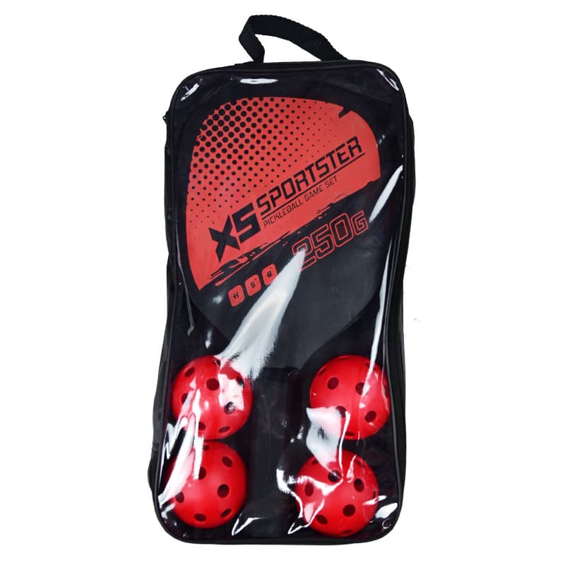 Juego De Raqueta De Pickleball Con 4 Bolas Accesorio Deportivo Raqueta De Pickle-Ball De 2 Piezas Pesado De 100000015