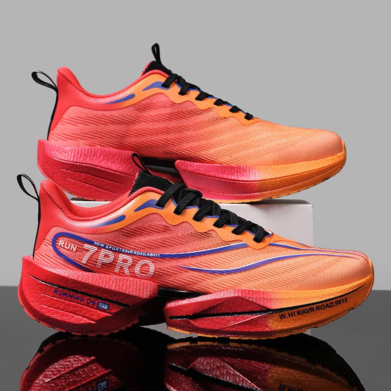 Zapatos De Correr Marathon Para Hombres Y Mujeres Carbono Plateado Almohadilla Ligera Transpirable Antideslizante Deportivas Cómodas