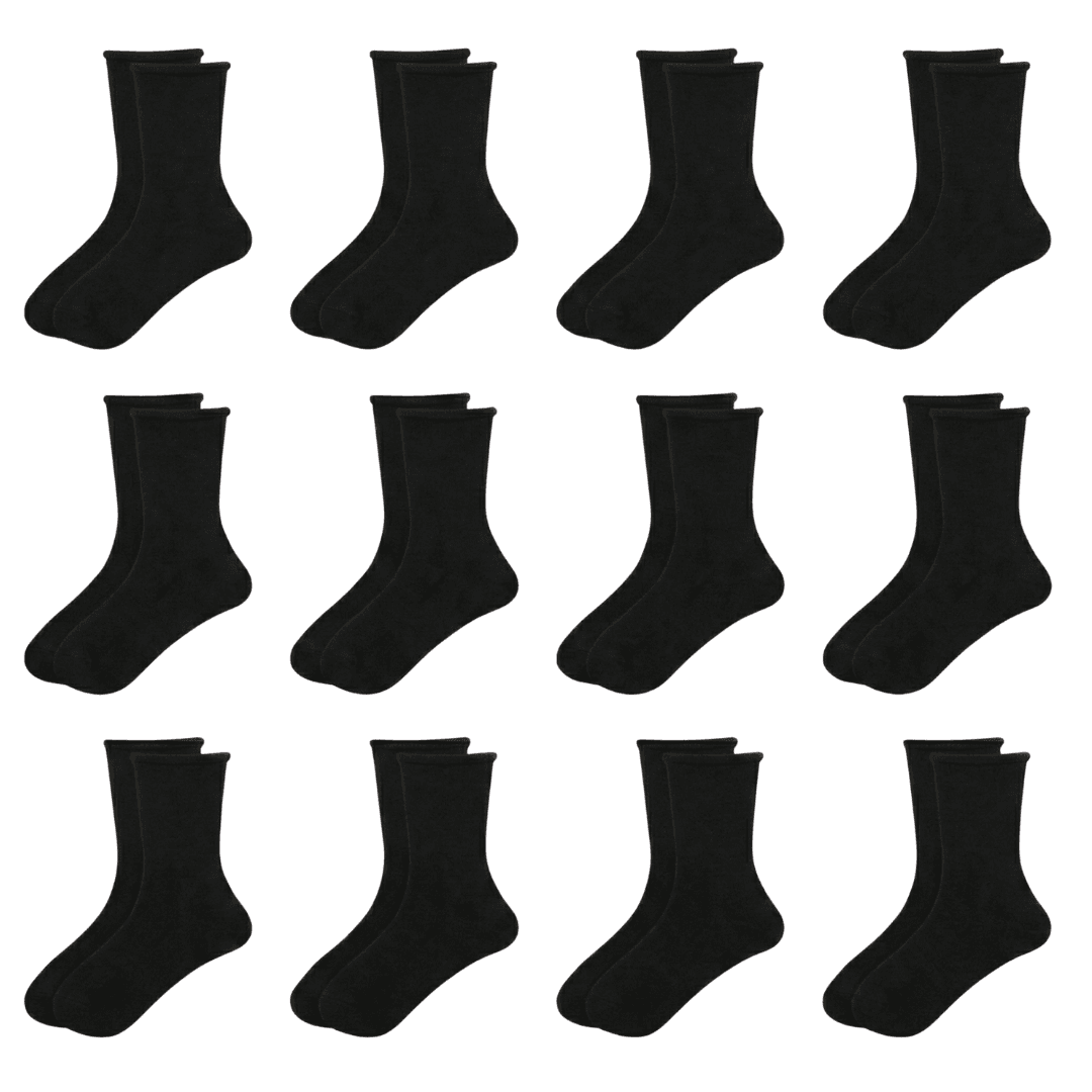 Idolika - 12 Pares - Calcetines hombre - Calcetines hombre algodon - Calcetines sin goma