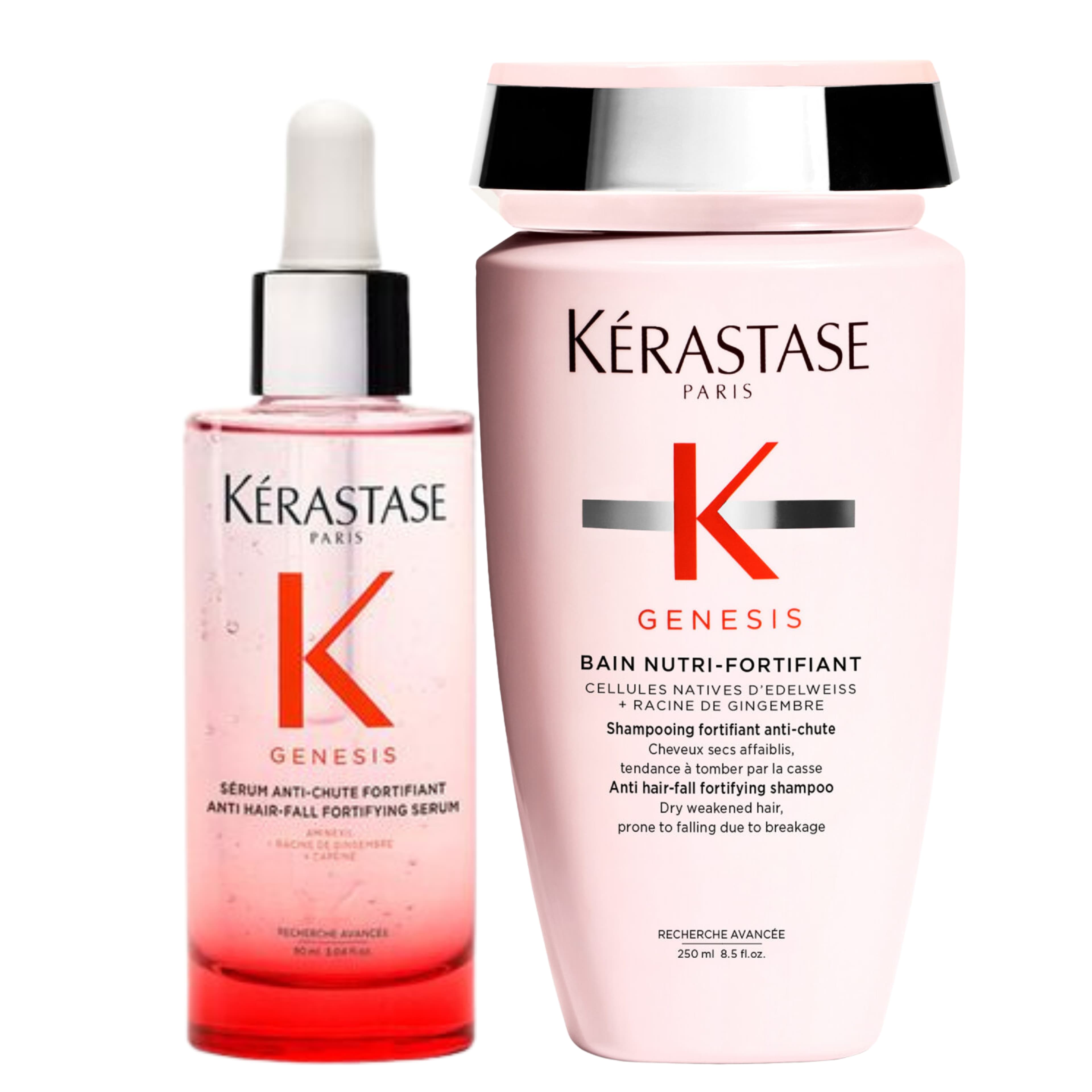 Pack Kérastase Genesis Sérum Anti-Chute Fortifiant x2 – Tratamiento Anticaída y Fortalecedor