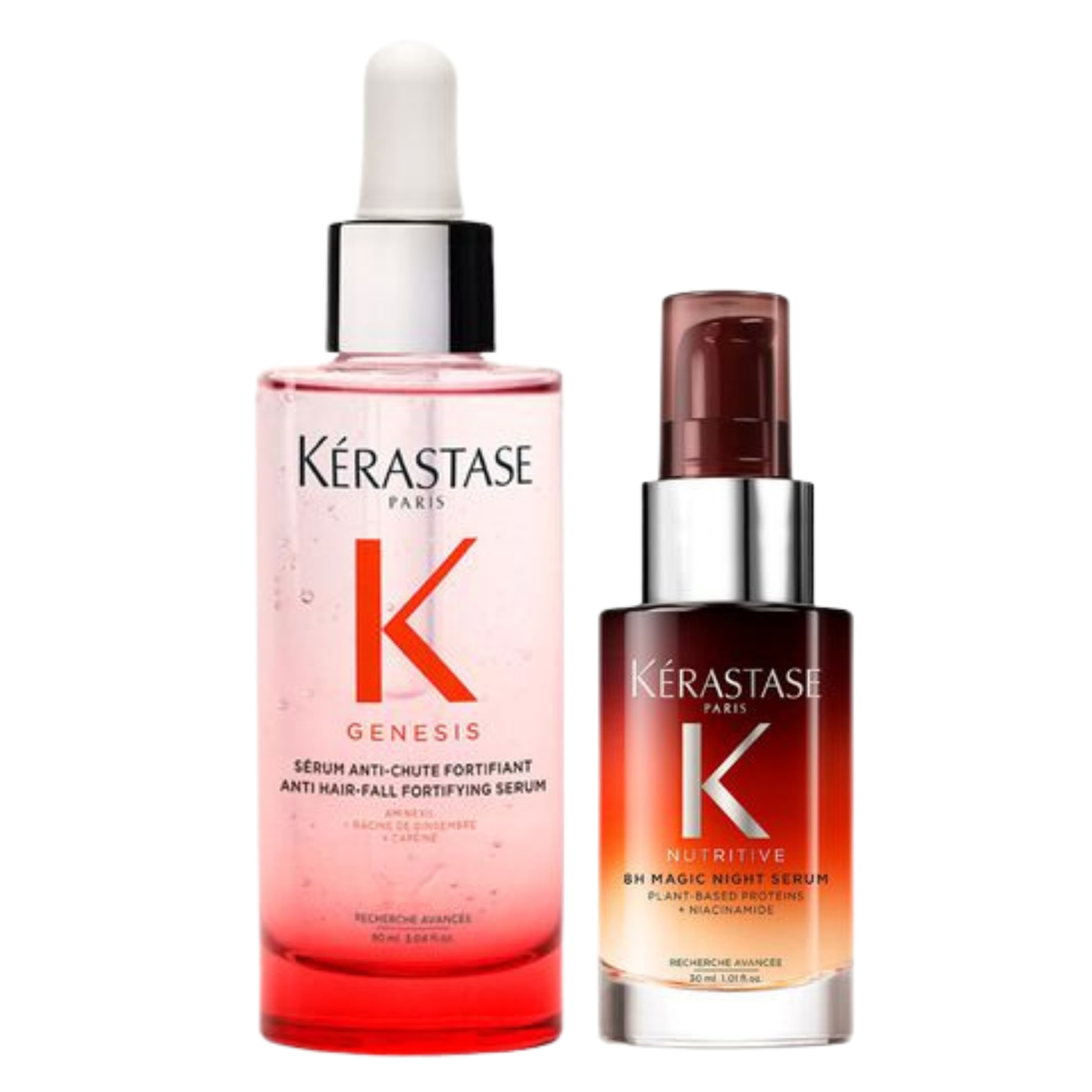 Pack Kérastase Genesis Sérum Anti-Chute & Nutritive 8H Magic Night Serum – Fortalecimiento y Nutrición Cabello Debilitado
