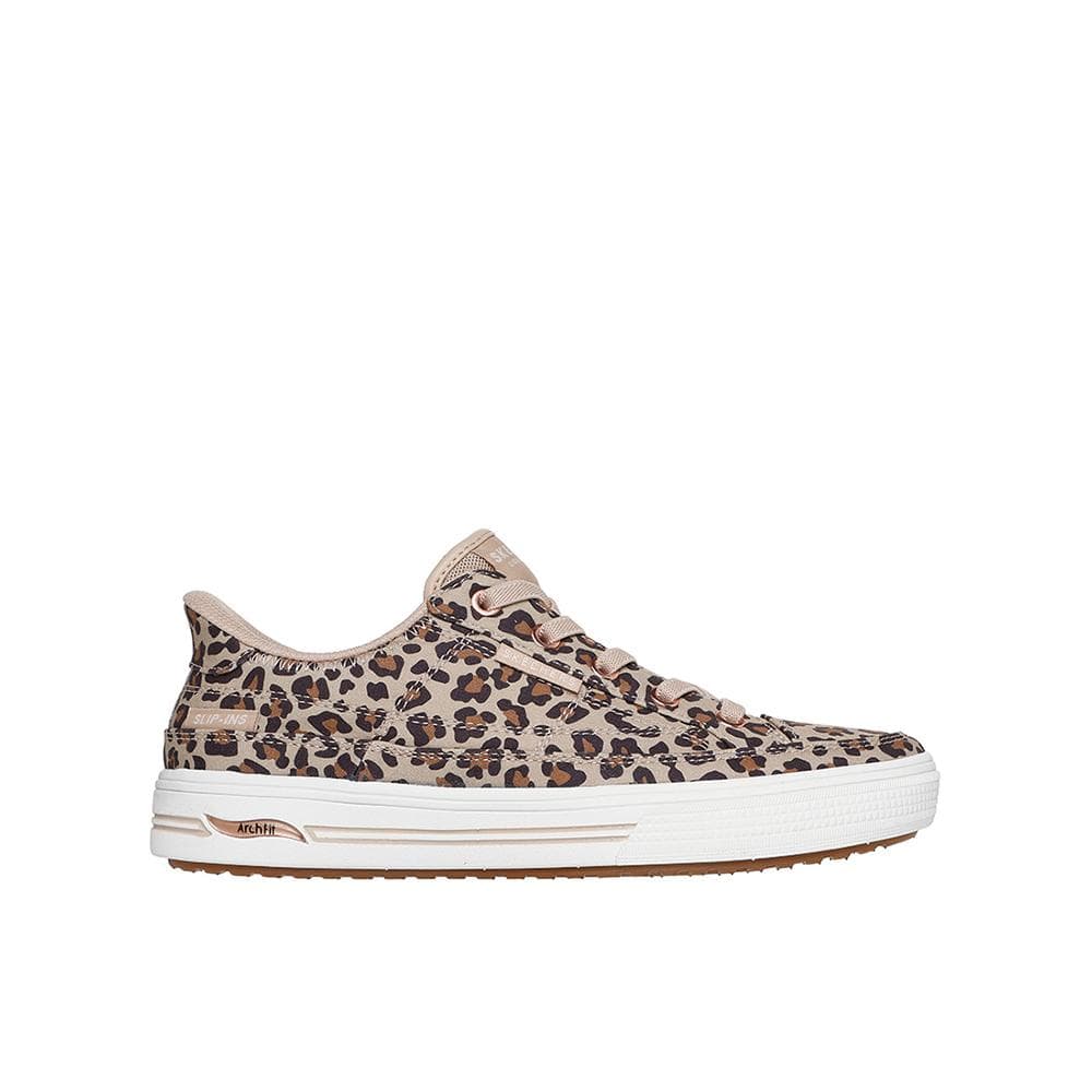 Zapatillas Skechers Mujer Arch Fit Arcade Wild Nite Beige