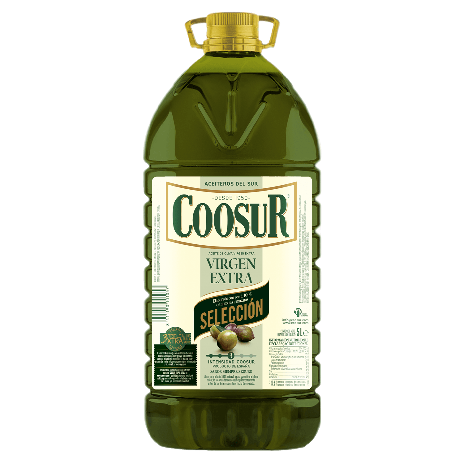 Aceite de Oliva Virgen Extra Garrafa 5L Selección Coosur