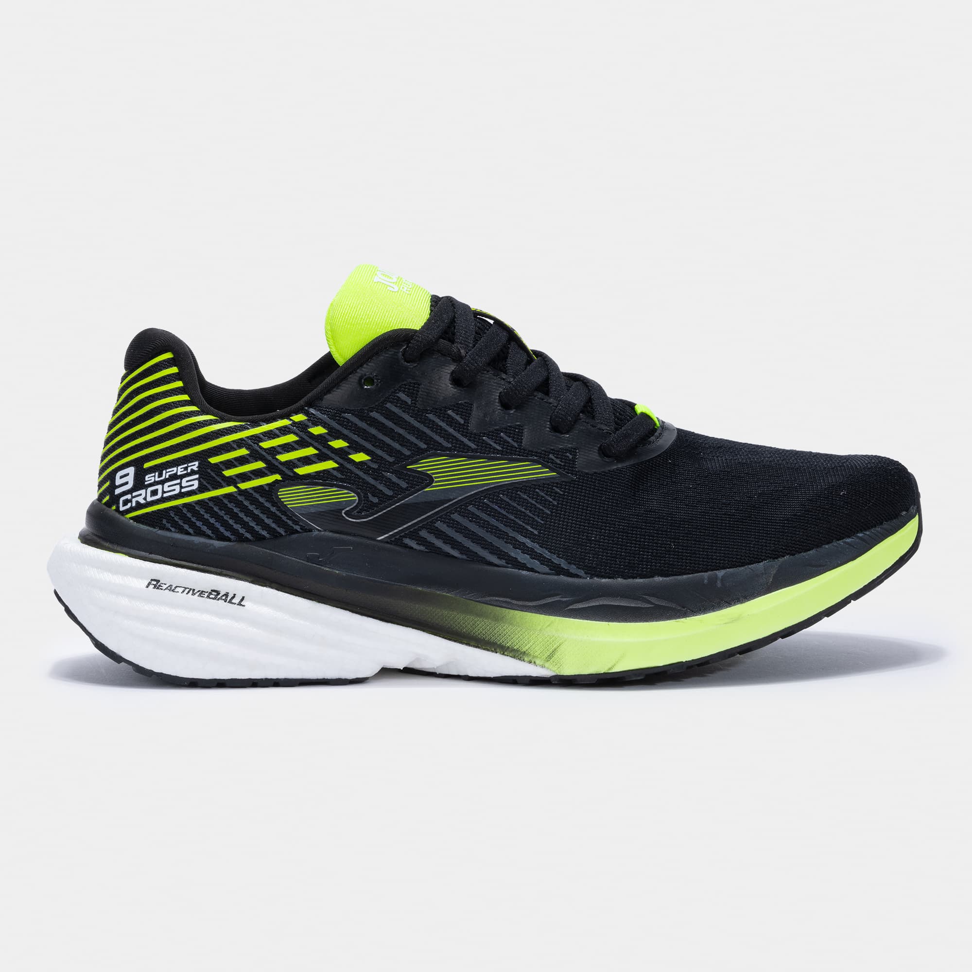 Zapatilla Running Hombre Joma Supercross 2531 Negro Amarillo Flexible