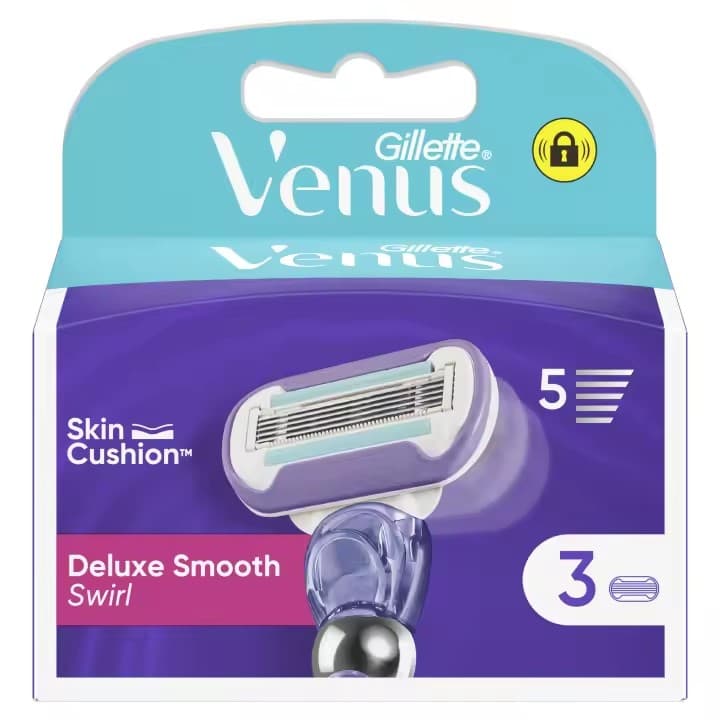 Gillette Venus Deluxe Smooth Swirl: 6 Cuchillas de Recambio
