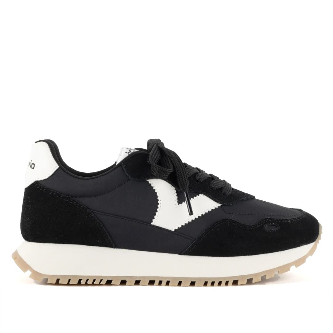 Zapatillas urban Victoria viento nylon y serraje contraste