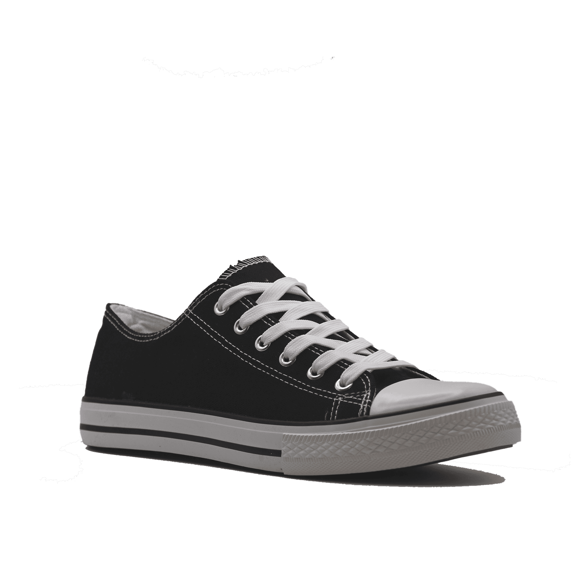 JZ Hermanos Zapatilla de lona baja para hombre con cordón