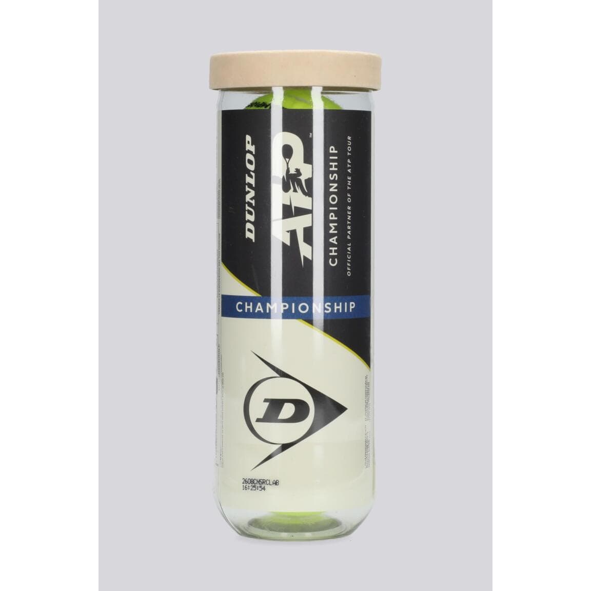 Pelota de TENIS DUNLOP ATP CHAMPIONSHIP, bote de 3 pelotas, una pelota que destaca por durabilidad y su comportamiento en todo tipo de pistas, una pelota hecha con materiales de calidad, como el Max Core y Durafelt HD Cloth
