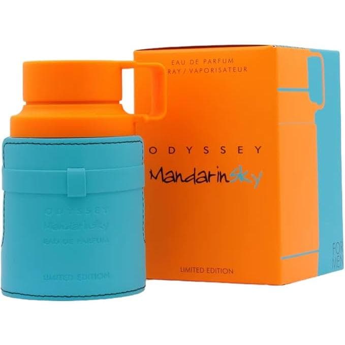 Armaf Odyssey Mandarin Sky Eau de Parfum 100 ml para Hombre, Perfume de Larga Duración, Fragancia Fresca Cítrica y Amaderada, Edición Limitada