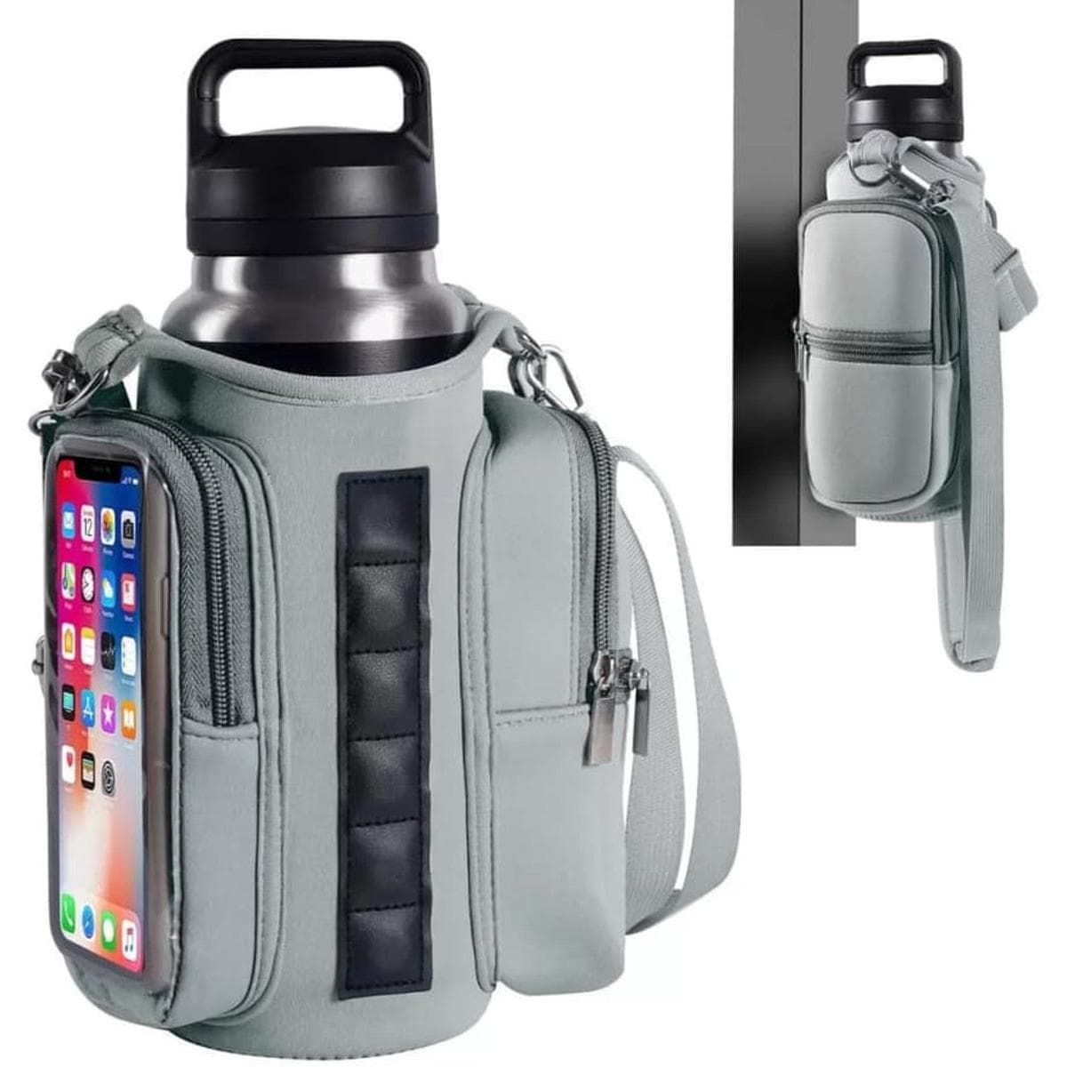 Bolsa deportiva magnética - Serie Bolsas de Gimnasio - Bolsa deportiva con portabotellas - Correa de hombro ajustable - Compartimento principal con cierre magnético - Ideal para fitness, entrenamiento, viajes y uso diario