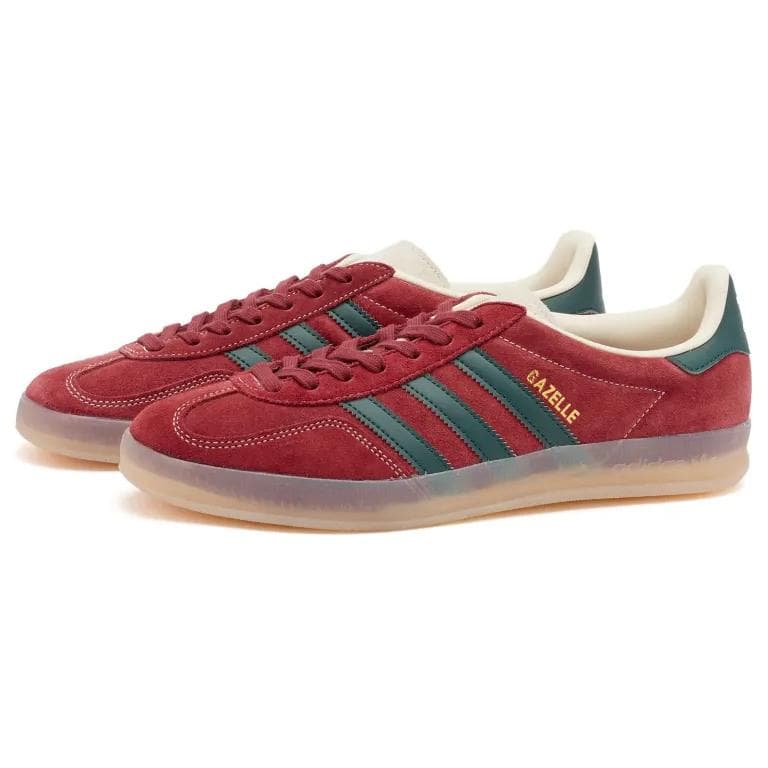 Adidas Gazelle Indoor Shadow Red, Shadow Green & Wonder White