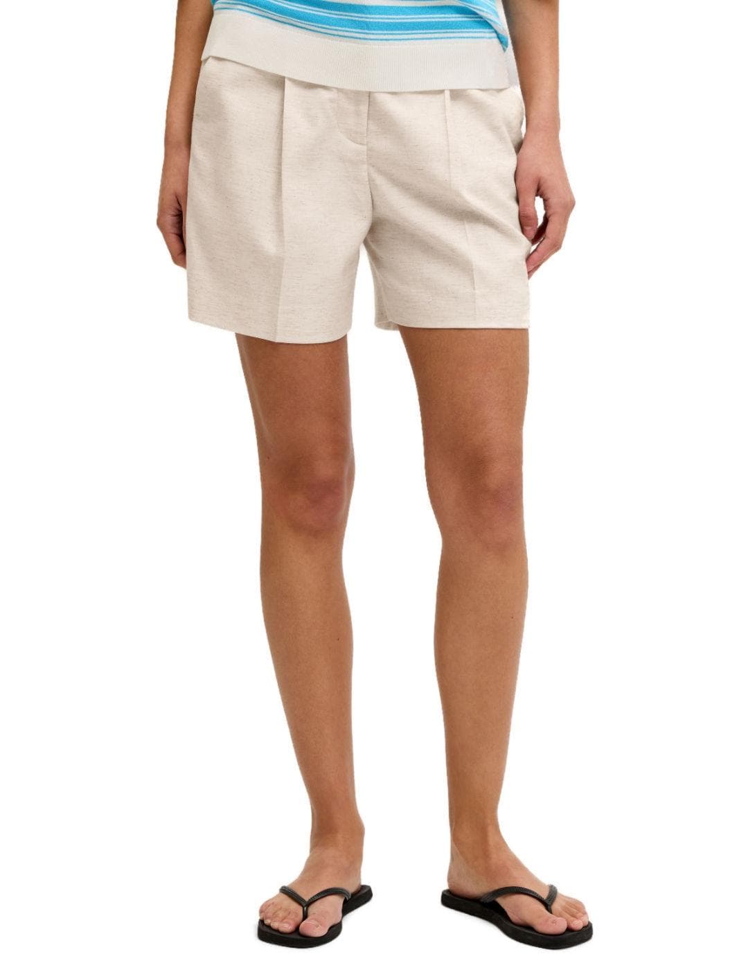 Bermuda JJXX Aya de vestir beige de mujer