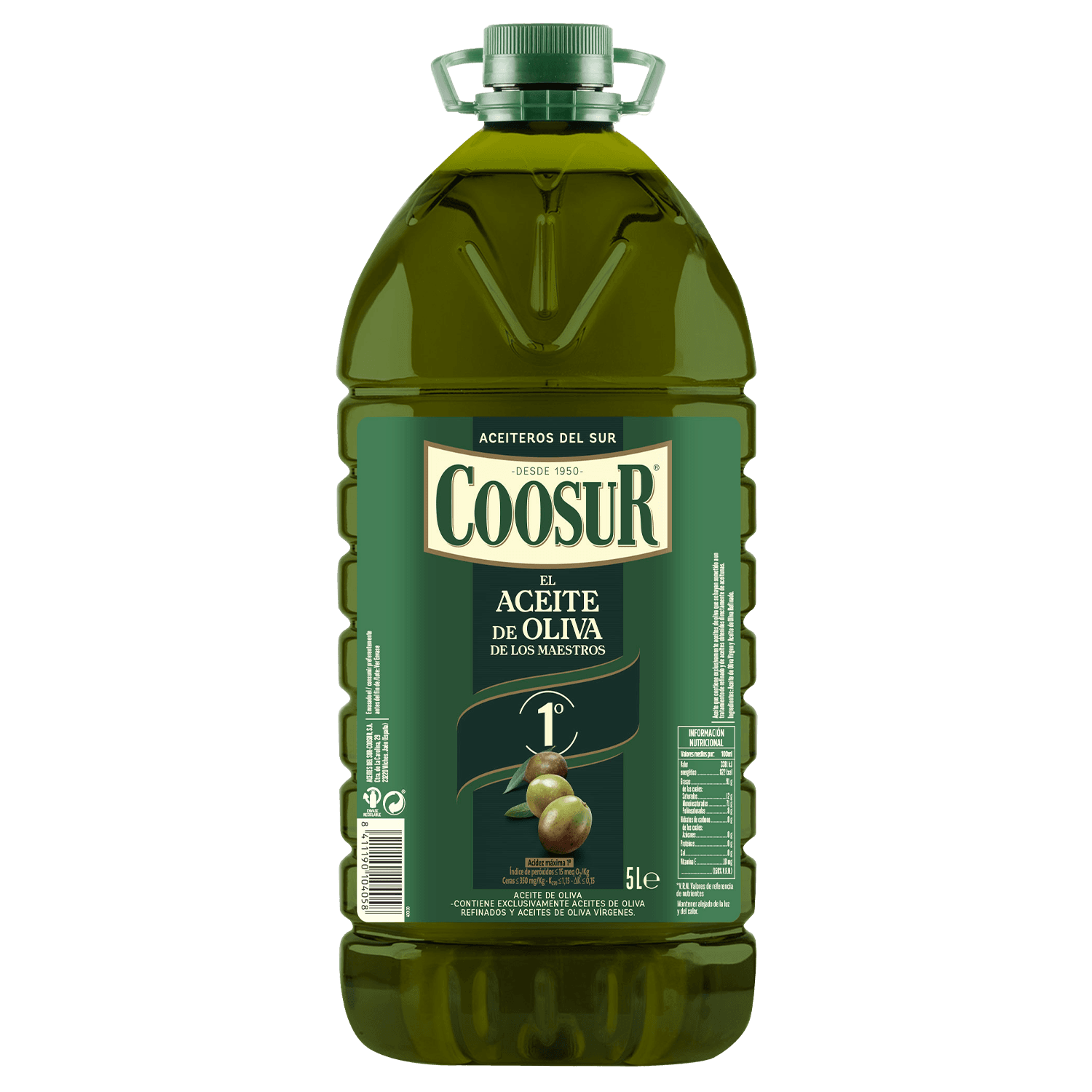 Aceite de Oliva Intenso 1º Garrafa 5L Coosur