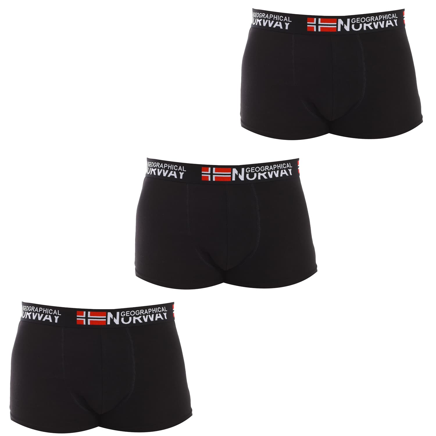 Geographical Norway-Pack-3 Bóxers con Frontal Anatómico GN1000 para Hombre