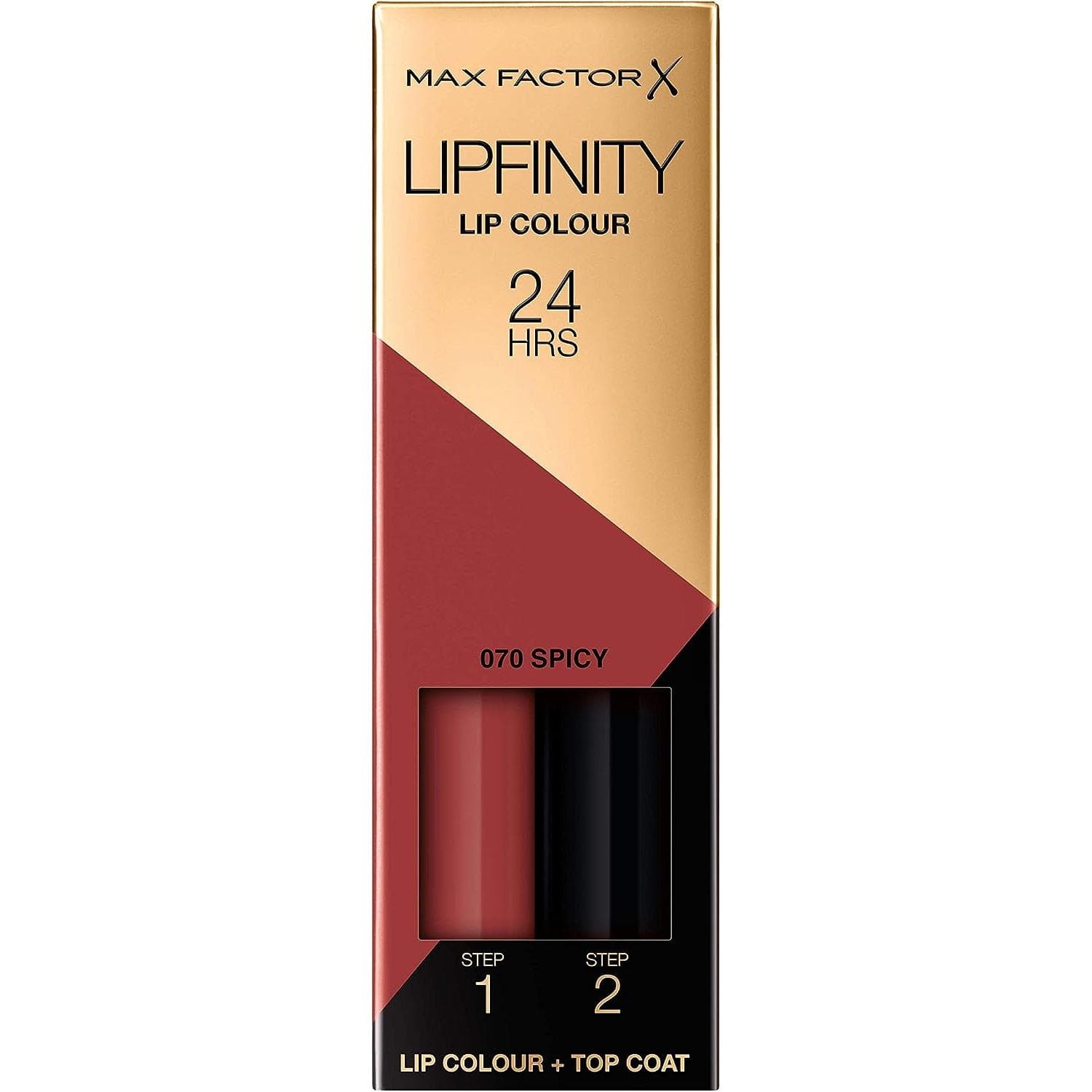 Max Factor Lipfinity 24hrs 070 SPICY - Larga Duración - Color y Brillo Duraderos