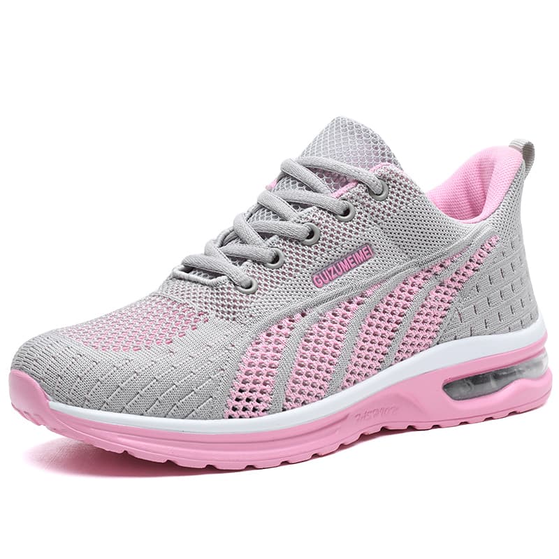 TK Zapatillas de deporte con cojín de aire para mujer, zapatos de fondo suave para correr, zapatillas de tenis transpirables de malla para exteriores