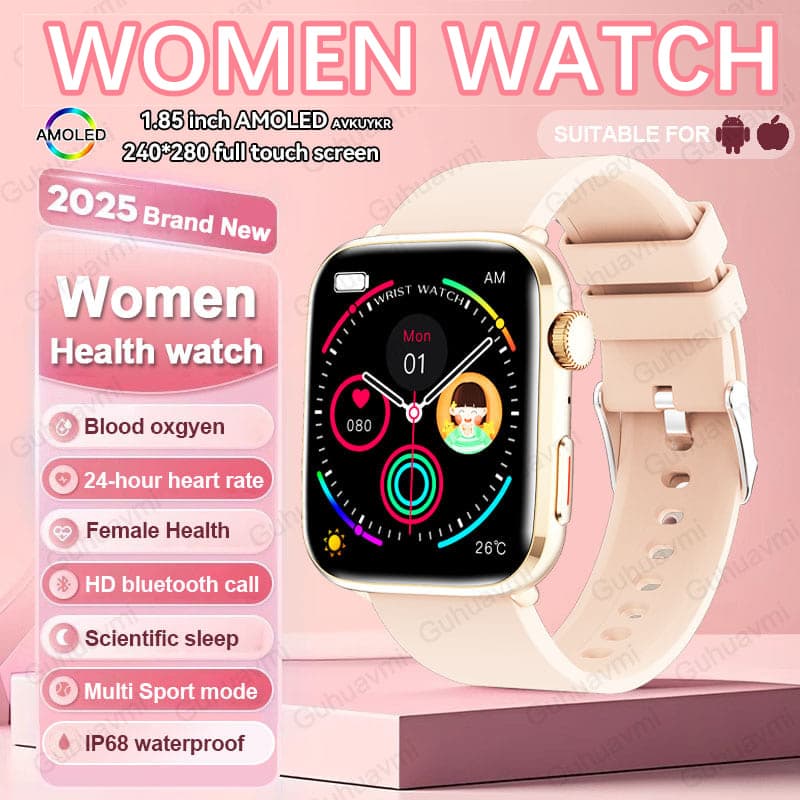 Reloj Inteligente 2026 para Mujer, con Monitorización del Sueño, Frecuencia Cardíaca, Oxígeno en Sangre, Llamadas Bluetooth, un Regalo Exquisito para Mujeres