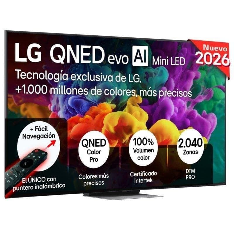 TV LG QNED evo MiniLED AI 65QNED86B6B 4K UltraHD 144Hz Smart TV WebOS Dolby Vision