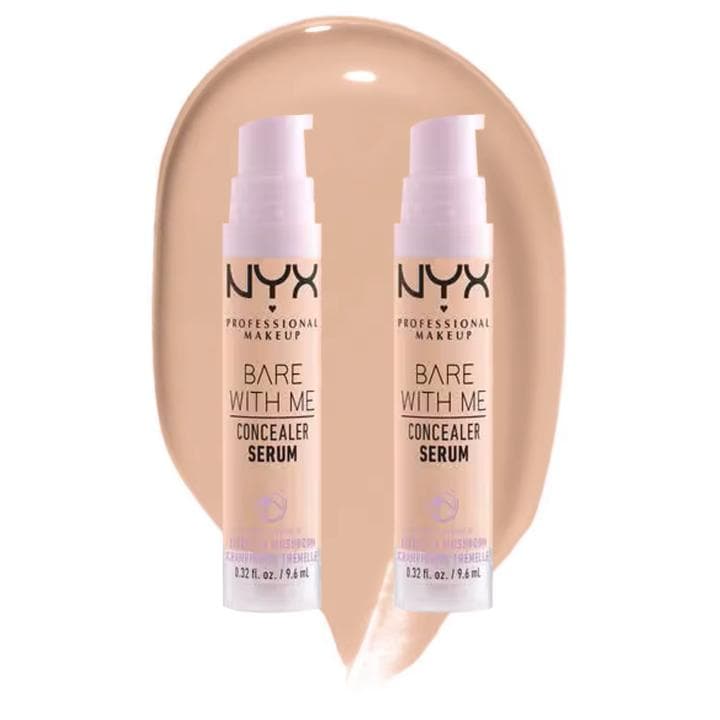 NYX Professional Makeup | Bare with me Serum Concealer x2: Oculta imperfecciones y cuida tu piel con este serum corrector, imprescindible en tu look de belleza.