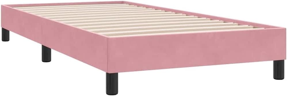 vidaXL Estructura de Cama sin colchón Terciopelo Rosa 100x220 cm