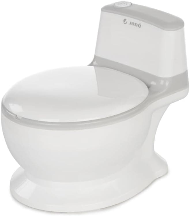 Jané First Potty Orinal Aprendizaje con Sonido de Descarga, Antideslizante, Cubeta Extraíble Antisalpicaduras, Fácil Limpieza