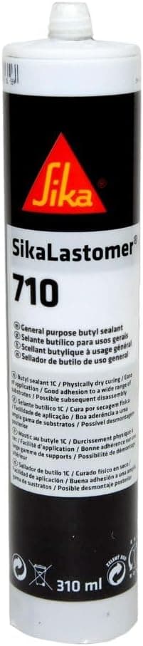 SIKA - Sellador de butilo - SikaLastomer 710 - Negro - 310ml