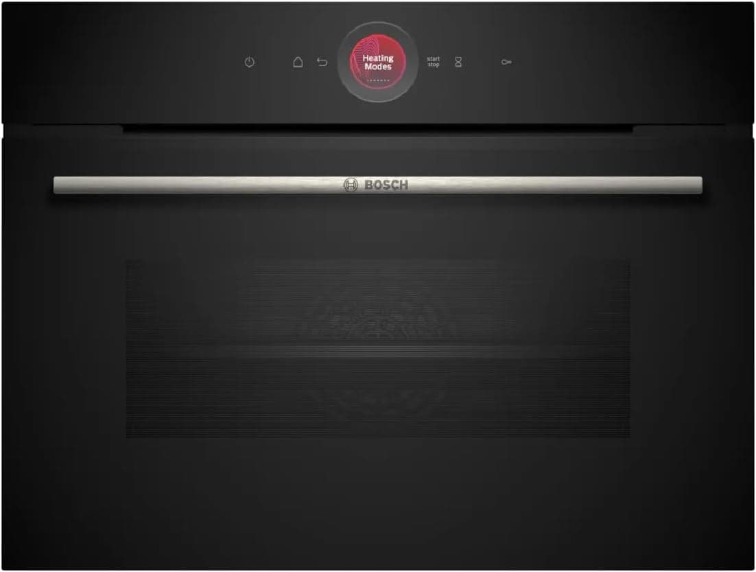Bosch, Horno Compacto, Serie 8, Pirólisis, AirFry, negro, CBG7741B1