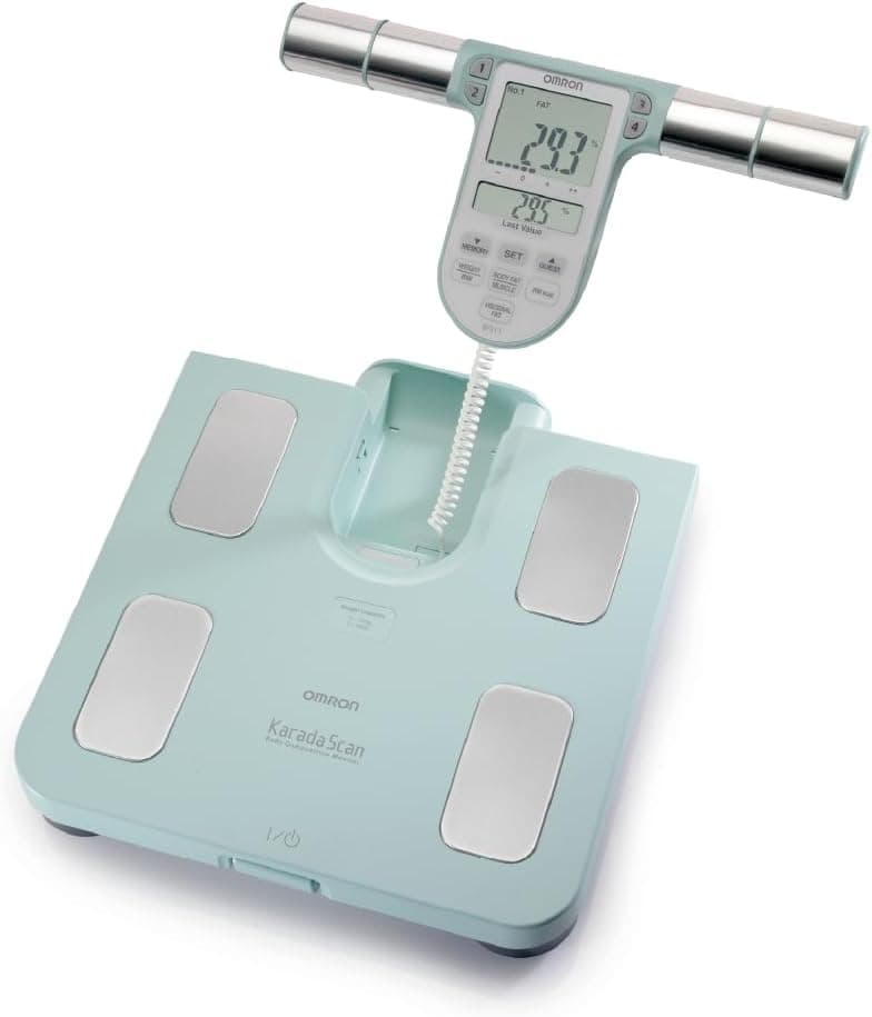 OMRON BF511 Monitor de composición corporal, validado clínicamente, con 8 sensores de alta precisión para medir en manos y pies