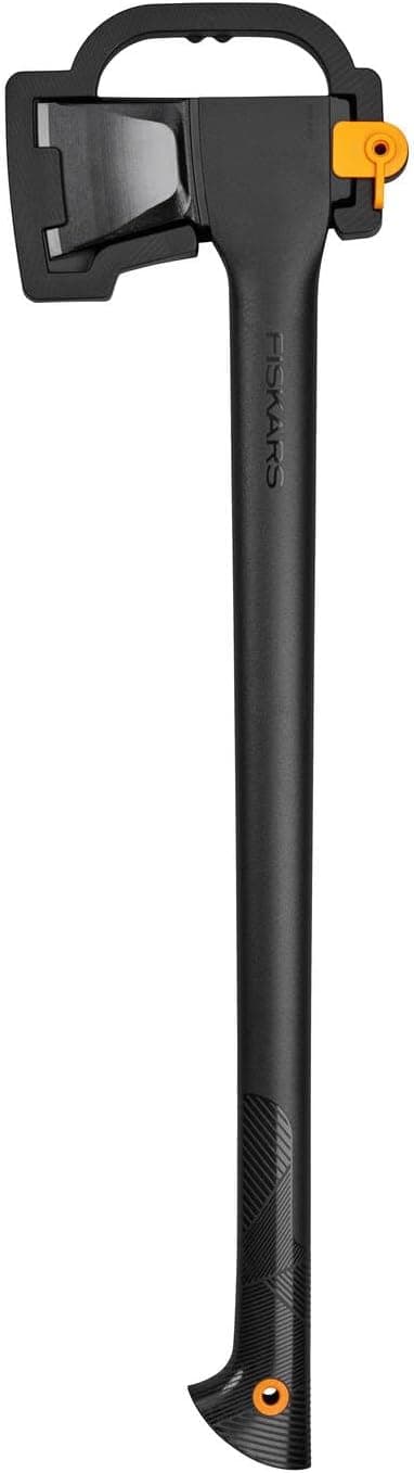 Fiskars Hacha de rajar L, Solid, con Funda para Transporte