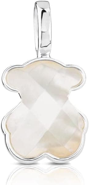 TOUS Colgante de Plata para Mujer con Motivo de Oso, 1.5 cm, Elegante y Simple, Colección Color.