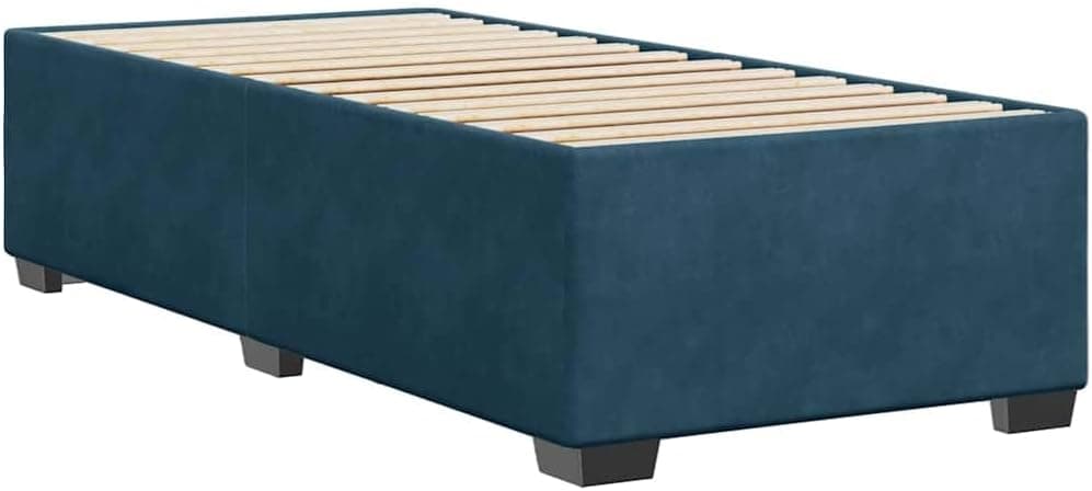 vidaXL Estructura de Cama de Terciopelo Azul 90x200 cm
