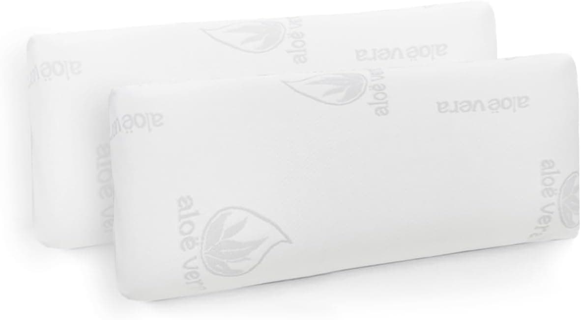 Aitsse - Almohada viscoelástica núcleo 100% Viscoelástico (Pack 2, 70 cm)