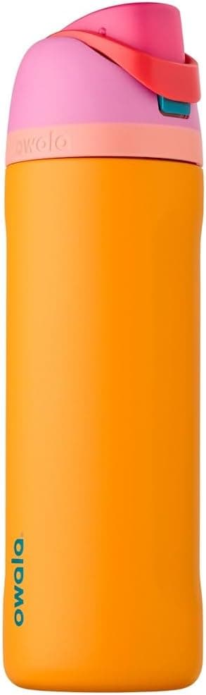 Owala FreeSip - Stainless Steel - 24-oz. - Orange/Pink (Tropical) (Amazon)